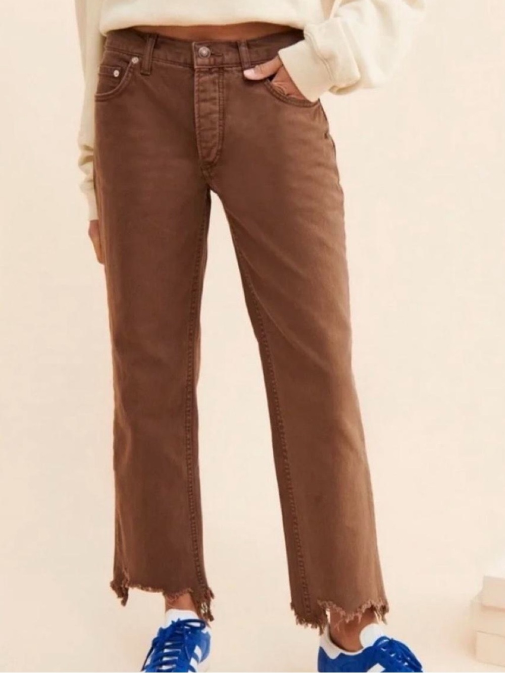 Free People -We The Free - Maggie Mid-Rise Straight-Leg Woman’s Jeans - 27